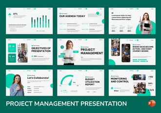 企业项目管理方案介绍PPT模板 - 顶尖PPT