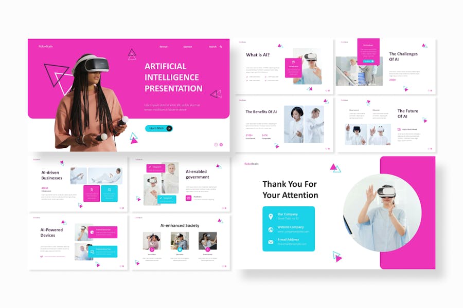 人工智能AI科技keynote模板 - 顶尖PPT