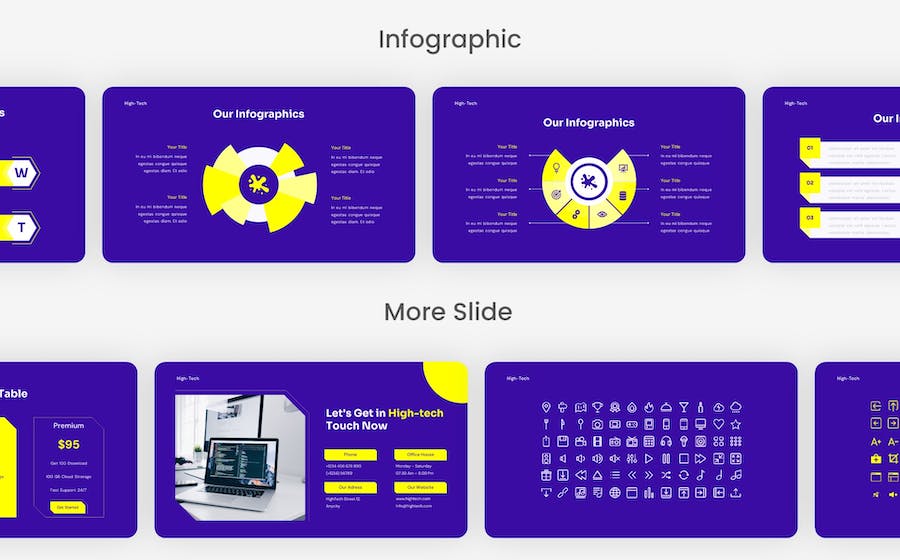 高科技IT解决方案企业服务Keynote模板 - 顶尖PPT