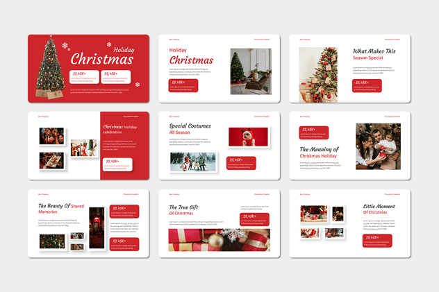 圣诞节假期活动推广宣传PPT模板 - 顶尖PPT