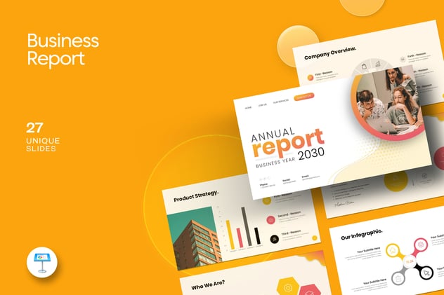 年度报告主题keynote模板 - 顶尖PPT