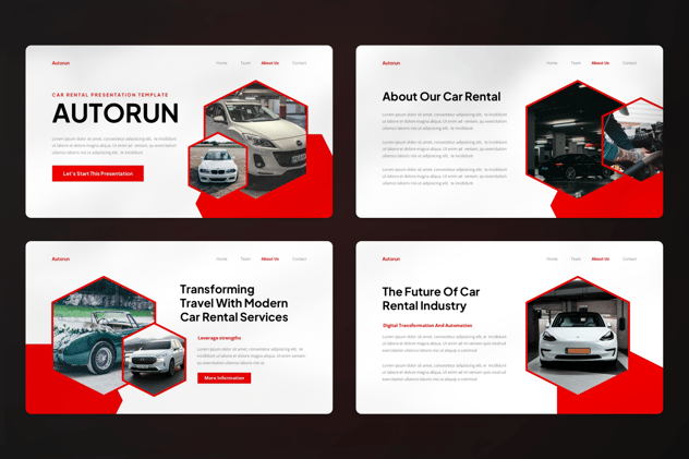 汽车租赁keynote模板 - 顶尖PPT