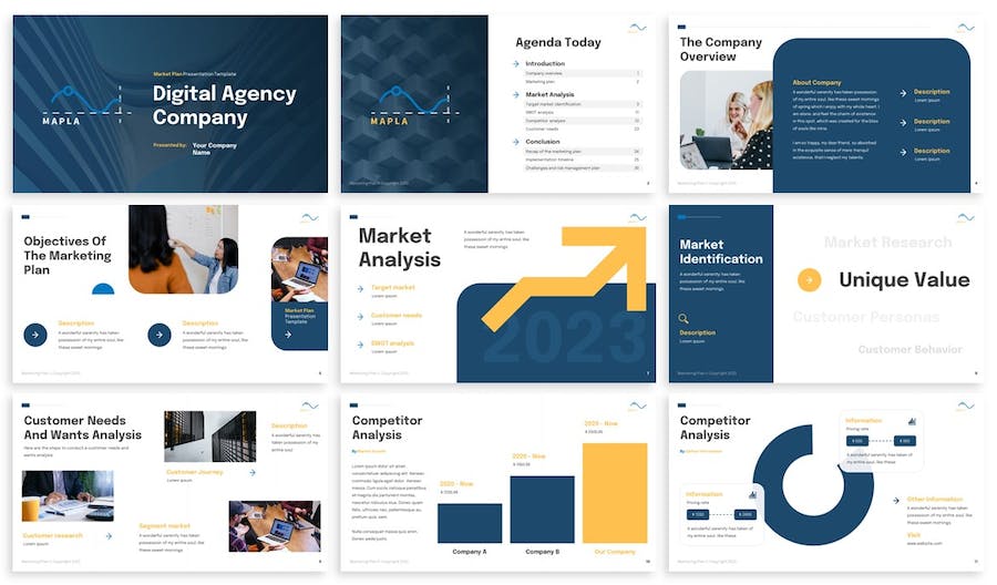 市场计划营销推广keynote模板 - 顶尖PPT