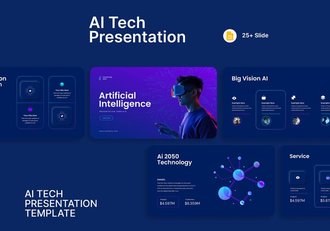 人工智能AI演示PPT模板 - 顶尖PPT