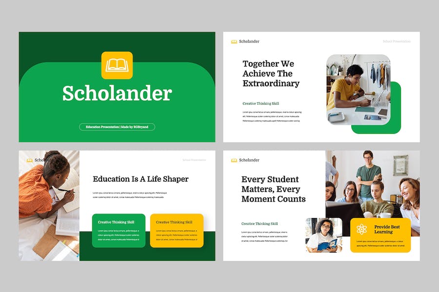 奖学金教育培训课程申请PPT模板 - 顶尖PPT