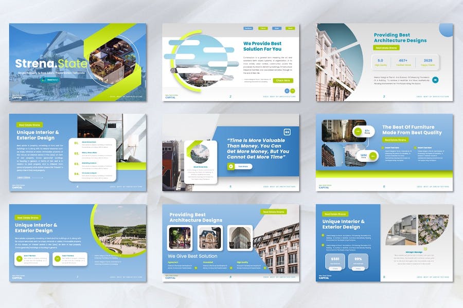 房地产公司介绍展示PPT模板 - 顶尖PPT