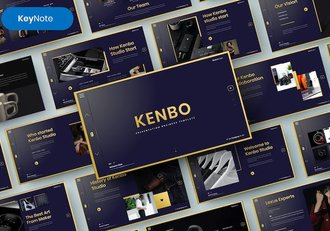 黑金色商务通用keynote模板 - 顶尖PPT