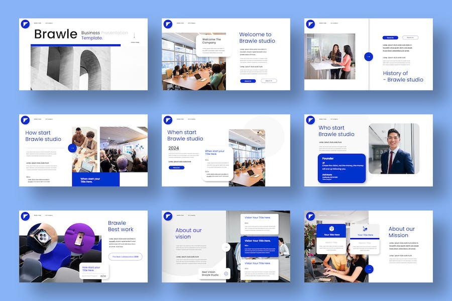 企业品牌形象宣传营销推广PPT模板 - 顶尖PPT