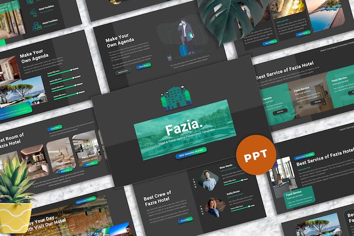酒店管理运营方案PPT模板 - 顶尖PPT