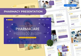 医疗药房药品管理诊疗流程Keynote模板 - 顶尖PPT