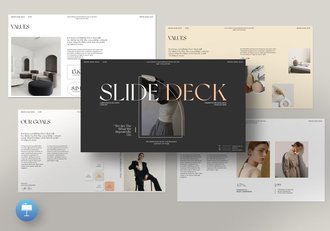 复古风时尚简约风格keynote模板 - 顶尖PPT