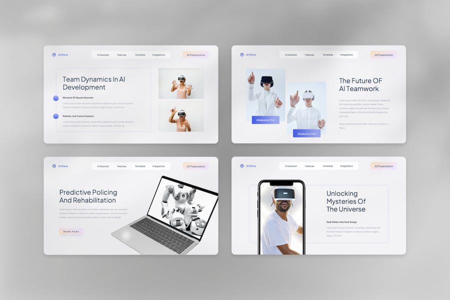 虚拟世界VR人工智能未来科技主题PPT模板 - 顶尖PPT