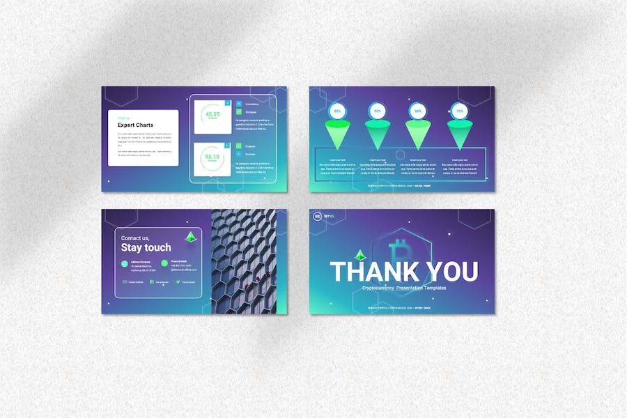 加密货币区块链数字货币Keynote模板 - 顶尖PPT