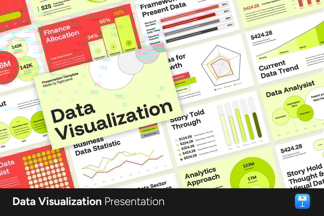 数据可视化分析展示Keynote模板 - 顶尖PPT