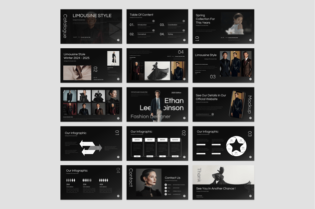 产品目录模特写真PPT模板 - 顶尖PPT