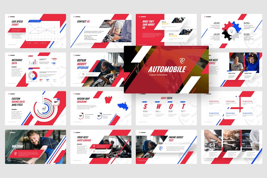 汽车售后维修保养PPT模板 - 顶尖PPT
