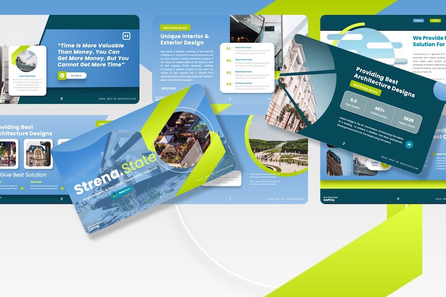 房地产公司介绍展示PPT模板 - 顶尖PPT