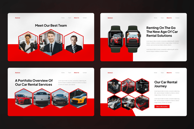 汽车租赁keynote模板 - 顶尖PPT