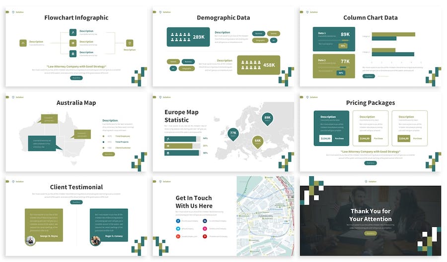大气精美企业解决方案商业计划营销策划商业合作通用keynote模板 - 顶尖PPT