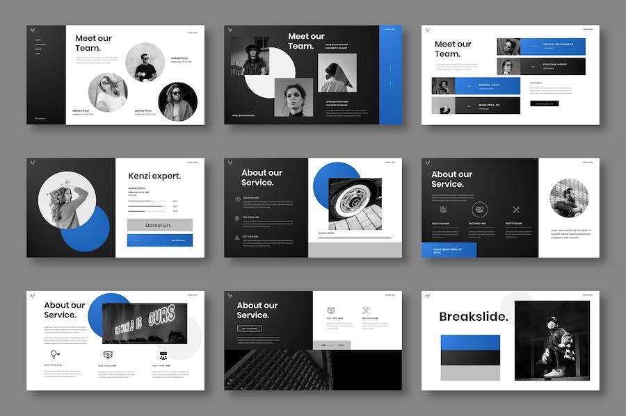 商务业务公司介绍宣传Keynote模板 - 顶尖PPT