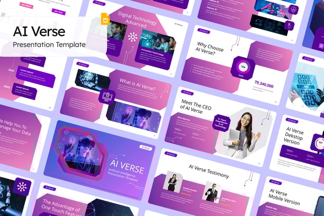 人工智能AI机器人PPT模板 - 顶尖PPT