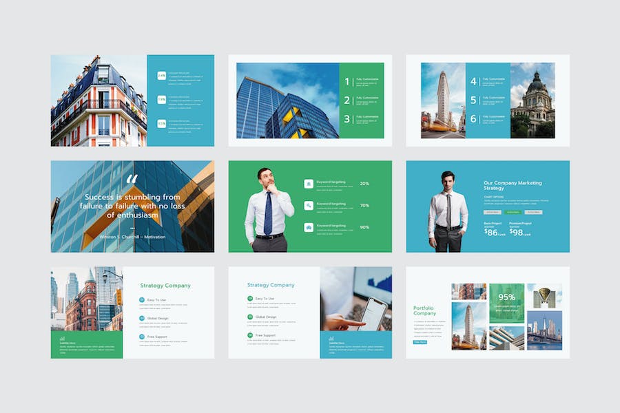 高科技感铬色系商务演示PPT模板 - 顶尖PPT