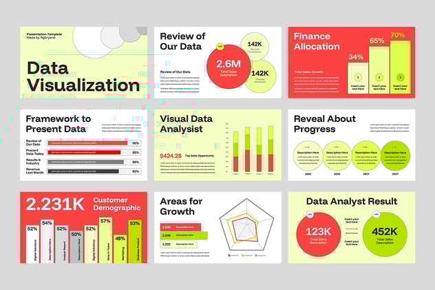数据可视化分析展示Keynote模板 - 顶尖PPT