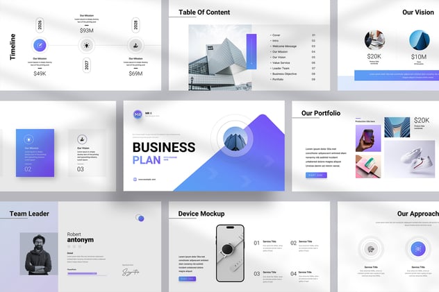 商业计划融资方案演讲Keynote模板 - 顶尖PPT