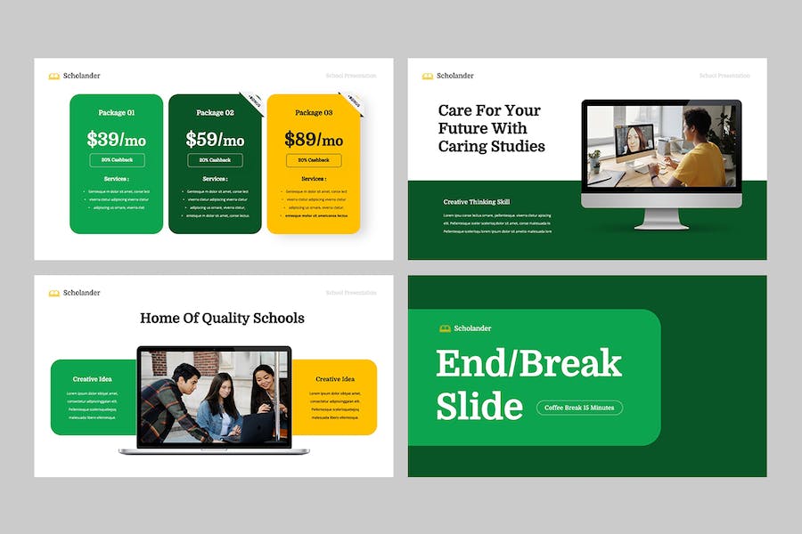 奖学金教育培训课程申请PPT模板 - 顶尖PPT