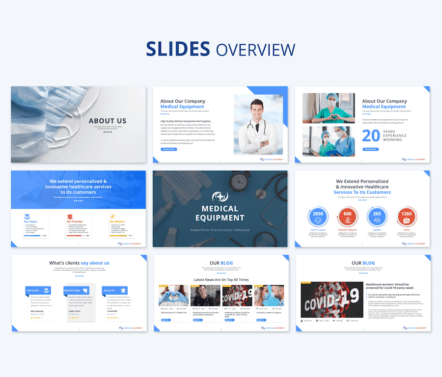 国外医疗设备产品展示高级PPT模板 - 顶尖PPT