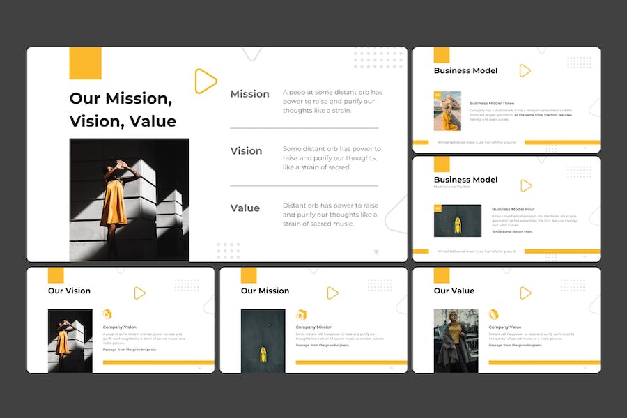 商务业务计划PowerPoint模板 - 顶尖PPT