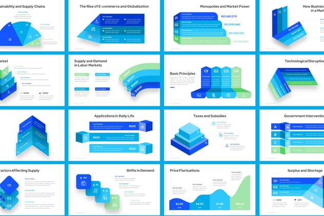 分层结构信息图形设计PPT模板 - 顶尖PPT