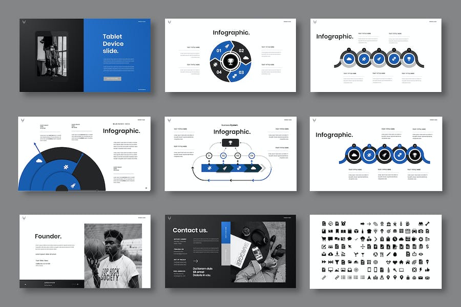 商务业务公司介绍宣传Keynote模板 - 顶尖PPT