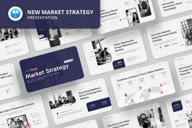 市场营销销售策略方案keynote模板 - 顶尖PPT