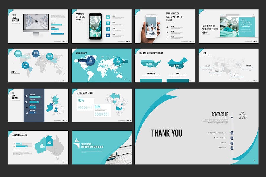 医疗数据分析报告展示Keynote模板 - 顶尖PPT
