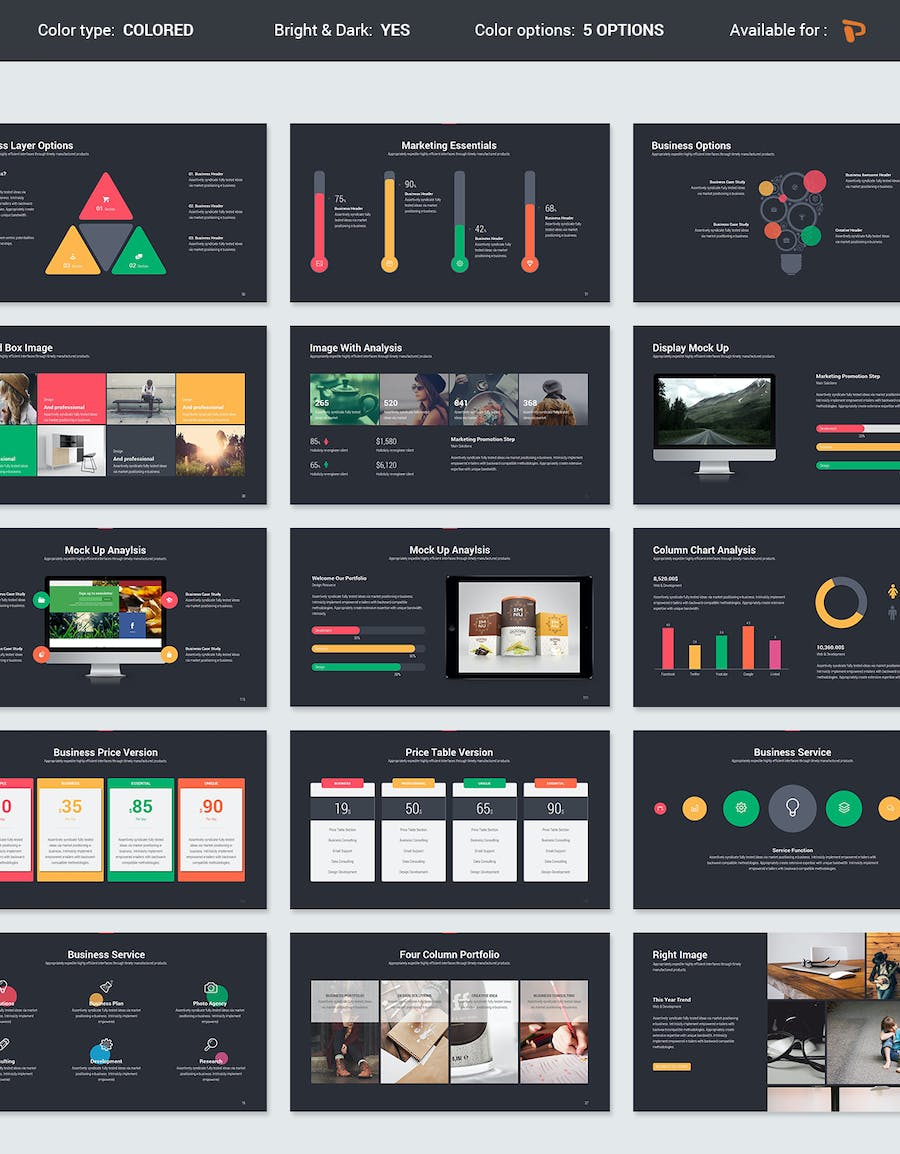 高端欧美商务商业计划总结通用PPT模板 - 顶尖PPT
