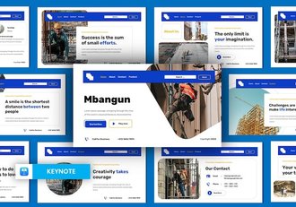 专业建筑工程项目管理Keynote模板 - 顶尖PPT