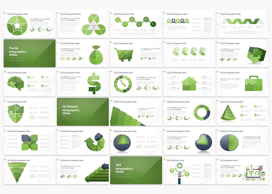 多功能商业数据图形图表国外keynote模板 - 顶尖PPT