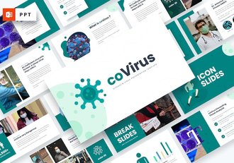 疾病病毒预防宣传PPT模板 - 顶尖PPT