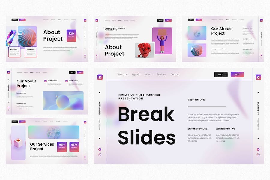 创意多用途综合方案Keynote模板 - 顶尖PPT