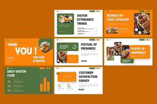 餐饮活动推广美食节策划宣传PPT模板 - 顶尖PPT