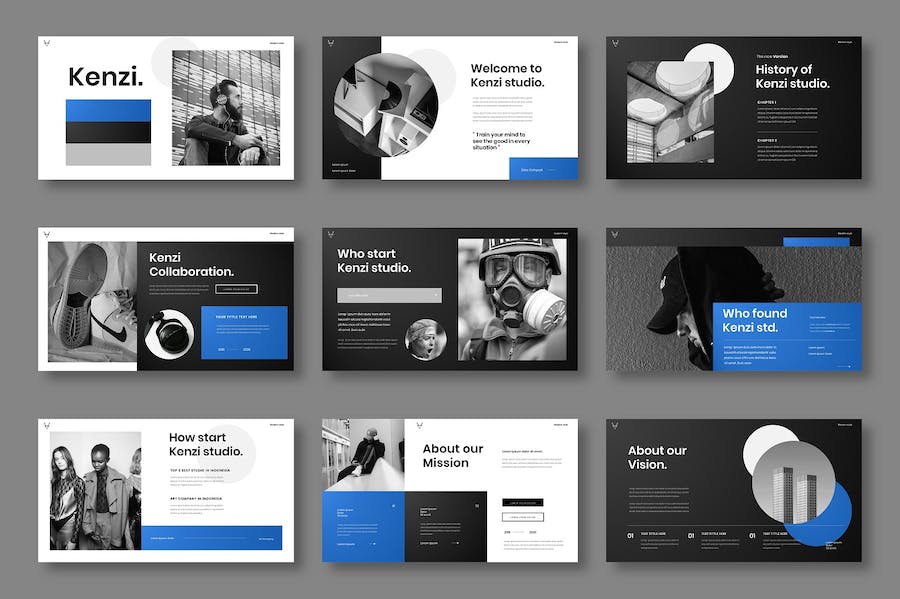 商务业务公司介绍宣传Keynote模板 - 顶尖PPT