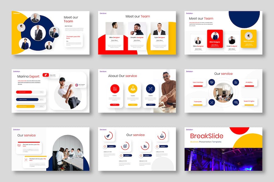 国外商务风格业务合作洽谈多用途PPT模板 - 顶尖PPT