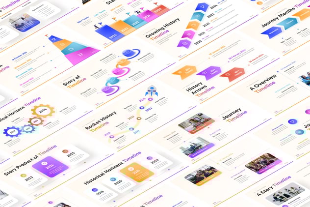 历史主题信息图形演示Keynote模板 - 顶尖PPT