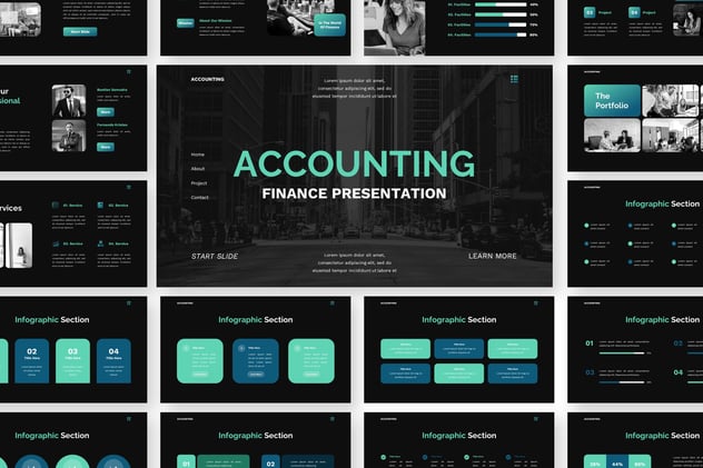 专业会计财务主题Keynote演讲模板 - 顶尖PPT