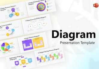 创意步骤图循环图形PPT模板 - 顶尖PPT