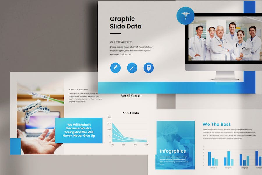 医疗卫生机构工作汇报PPT模板 - 顶尖PPT