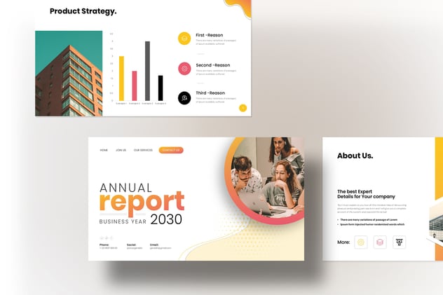 年度报告主题keynote模板 - 顶尖PPT