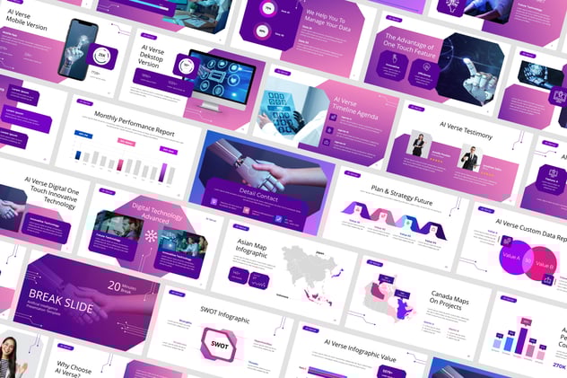 人工智能AI机器人PPT模板 - 顶尖PPT