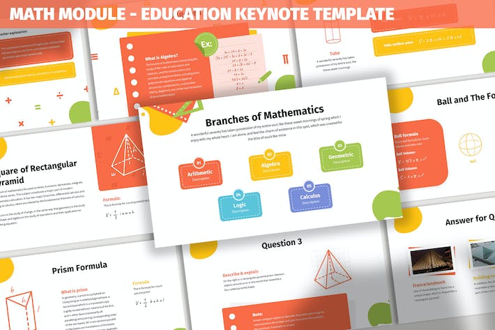 教育课程设计讲述展示知识传播方案Keynote模板 - 顶尖PPT